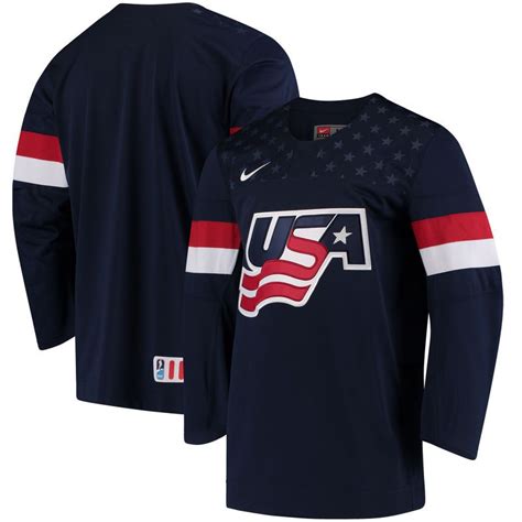 us hockey nike 2018 winter olympics replica jersey navy